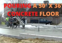 How To Pour And Finish A 50' x 36' Concrete Floor (Horse Barn)