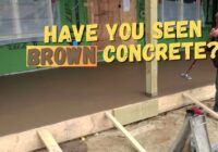 How To Pour Brown Colored Concrete For A Wood Plank Stamp Pattern