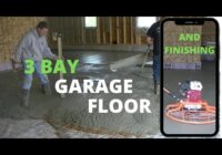 How To Pour & Finish A 42' X 28' Garage Floor [Concrete Floor]