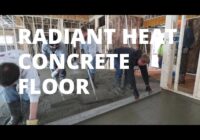 Pouring Concrete For A Radiant Heated Floor (Concrete Over Plywood)