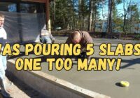 The THREE Of Us Poured 5 Patio Slabs. Could We Finish Them Before The Concrete Gets Too HARD?
