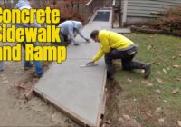 A Concrete Sidewalk That's Also A Ramp - How I Did It!