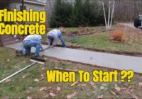 The BIGGEST Mistake People Make When Finishing Concrete Sidewalks - When To START