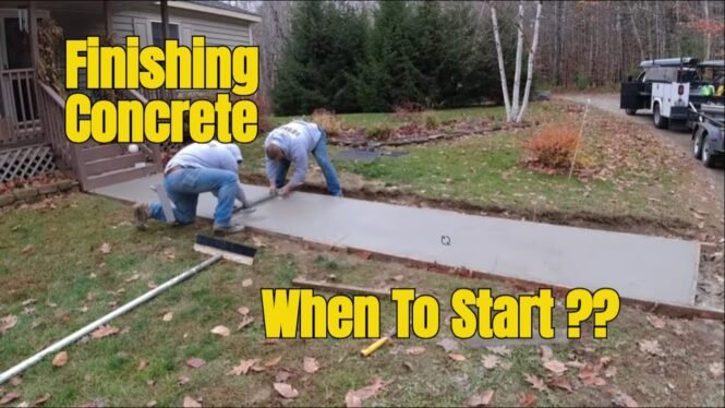 The BIGGEST Mistake People Make When Finishing Concrete Sidewalks - When To START