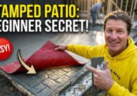 SECRET to Pouring Small Concrete Slabs with Ease! DIY Stamped