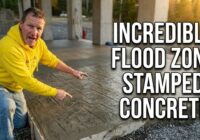 Stamped Concrete Looks INCREDIBLE on This Flood Zone Build!