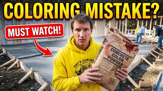 Watch This Before Coloring and Stamping Your Concrete Patio Slab