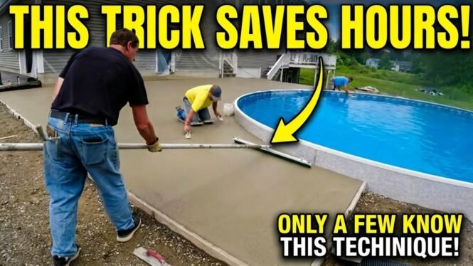 This Pool Deck Technique Saves Hours of Work | Only A Few Know About It